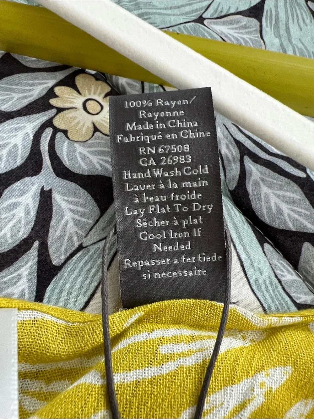 New Vince Camuto Citron Patterned Kimono one size